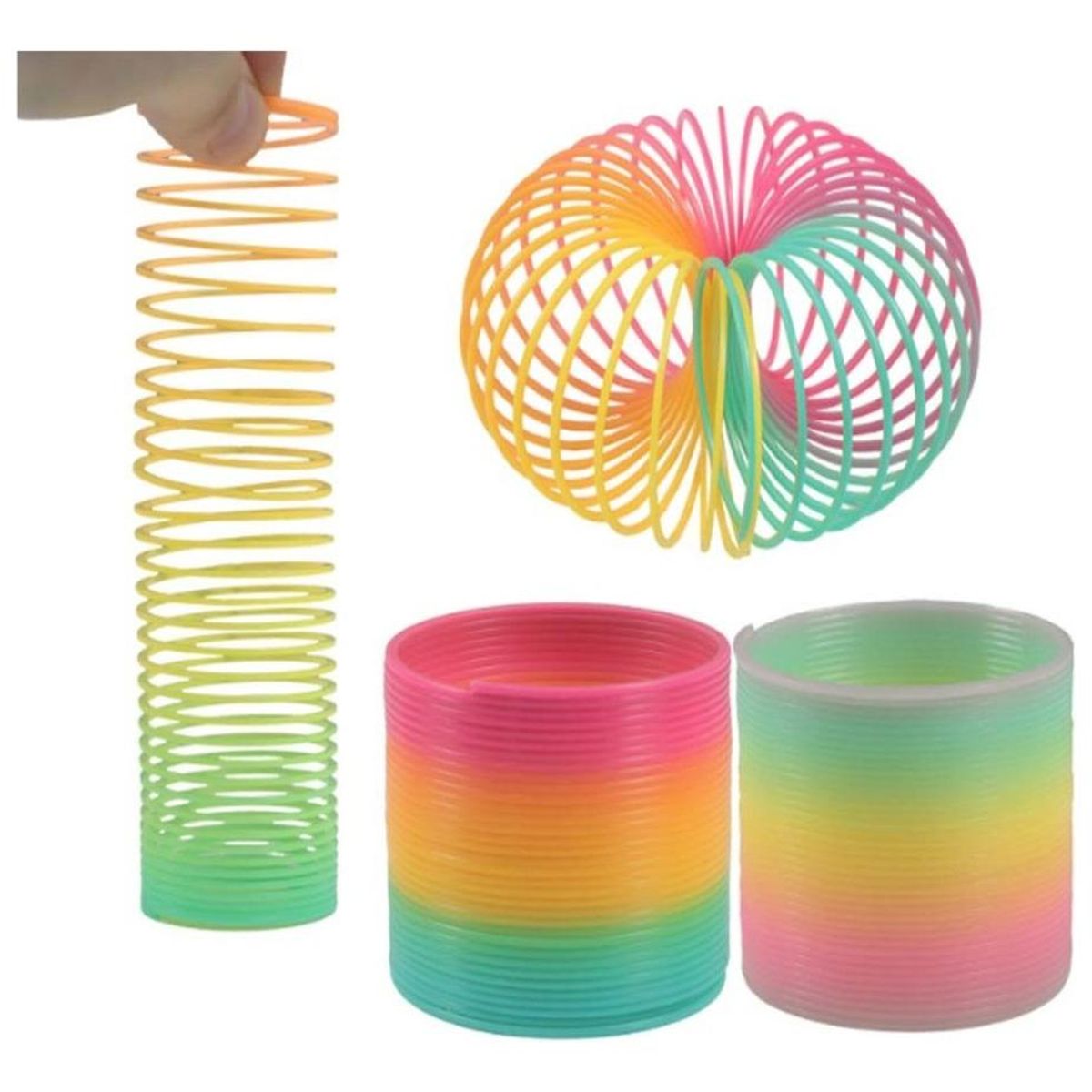 GENERICO - Resorte Helicoidal Arcoíris para Desarrollo Infantil