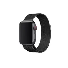 CELLBOX - Correa de Acero Magnética para Apple Watch 44 mm - Negro