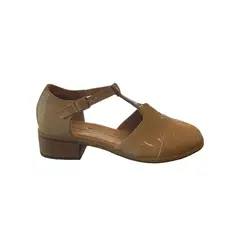HERIEL - Zapato Beige Bajo Mujer.