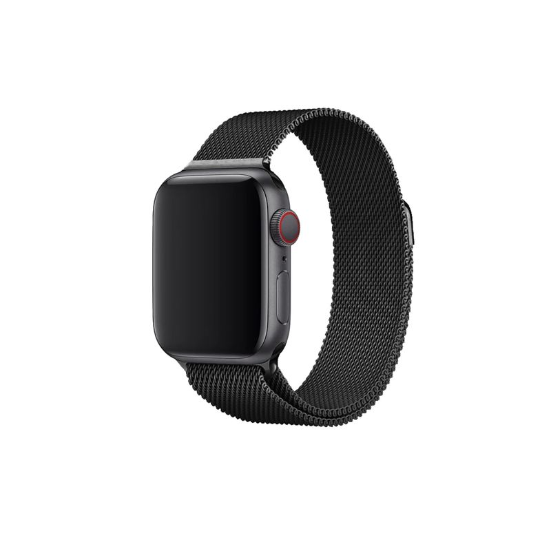 CELLBOX - Correa de Acero Magnética para Apple Watch 45 mm - Negro
