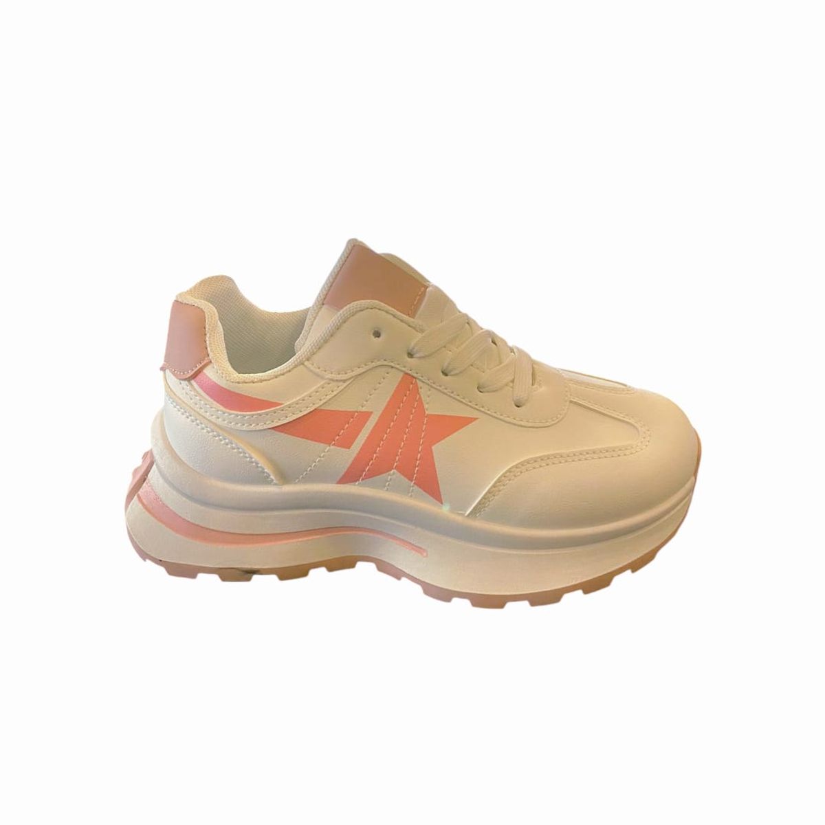 HERIEL - Zapatilla Blanca Plataforma Mujer