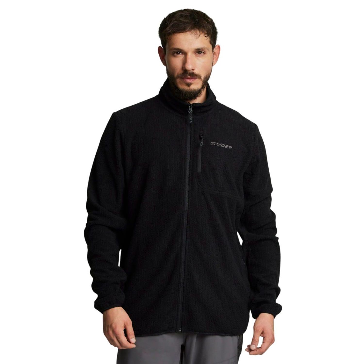 SPYDER Polerón Polar Outdoor Hombre Spyder Fleece Full Zip Negro