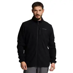 SPYDER - Polerón Polar Outdoor Hombre Fleece Full Zip Negro