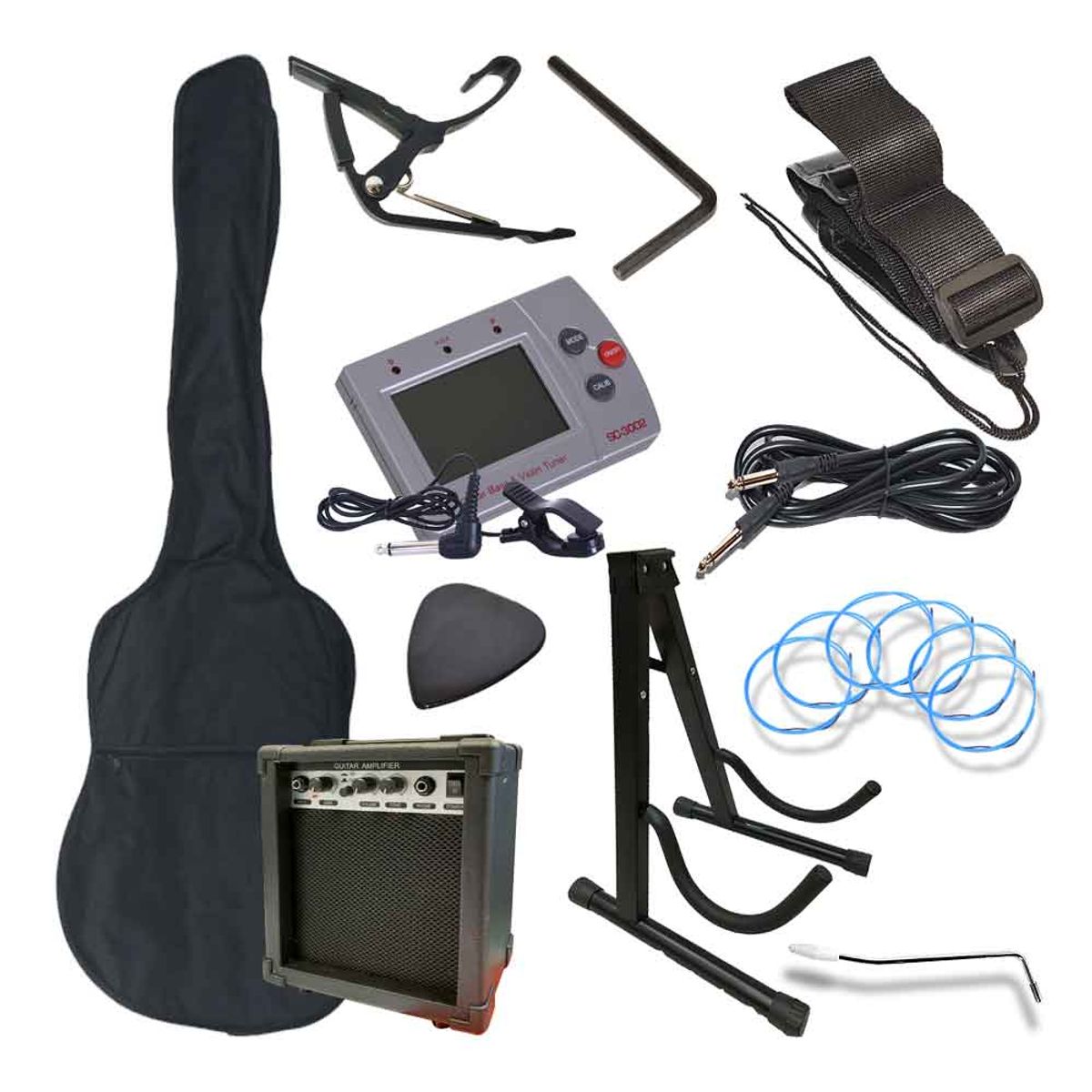 HONDO - PACK GUITARRA ELECTRICA HGP-630 COLOR AZULHONDO