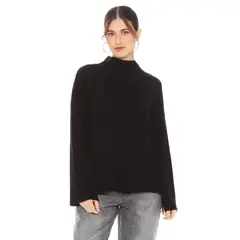 WADOS - SWEATER MANGA LARGA CUELLO ALTO SOLIDO.
