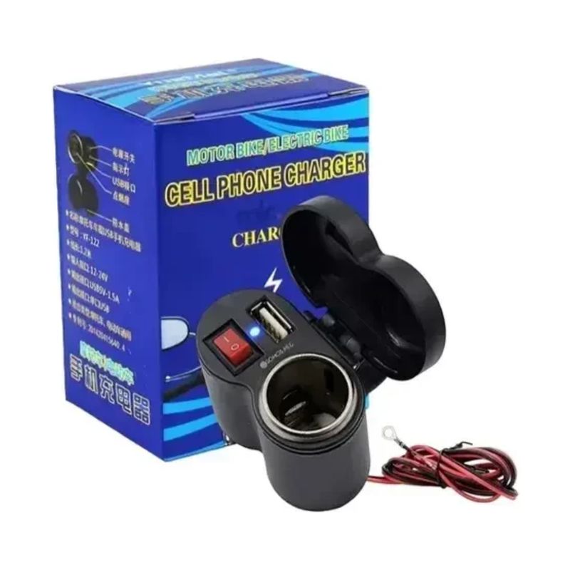 MOTOBIKE - Cargador Usb Para Manillar De Motocicleta, De 12 - 24v