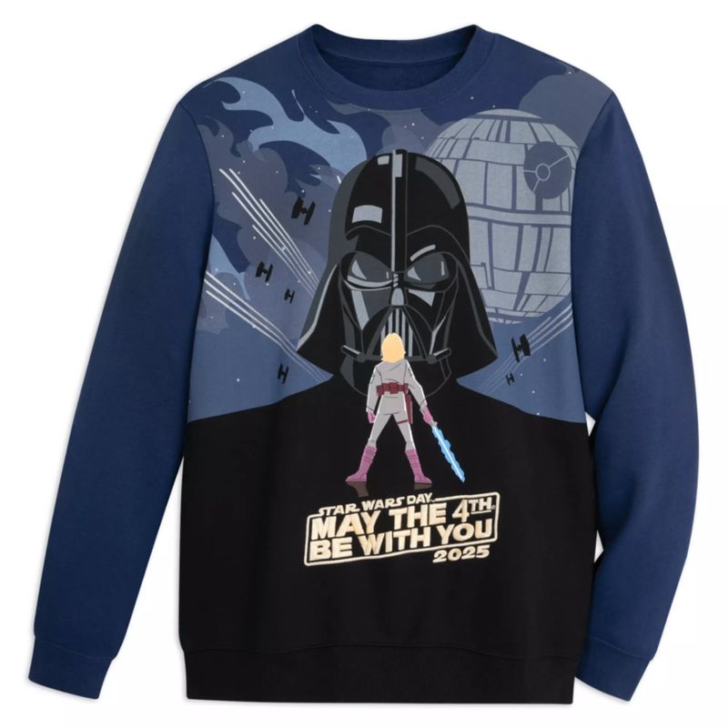 STAR WARS - Star Wars Polerón Adulto Unisex Estampado May the 4th Azul Marino