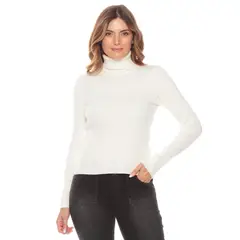 WADOS - SWEATER MANGA LARGA CON CUELLO ALTO SOLIDO.