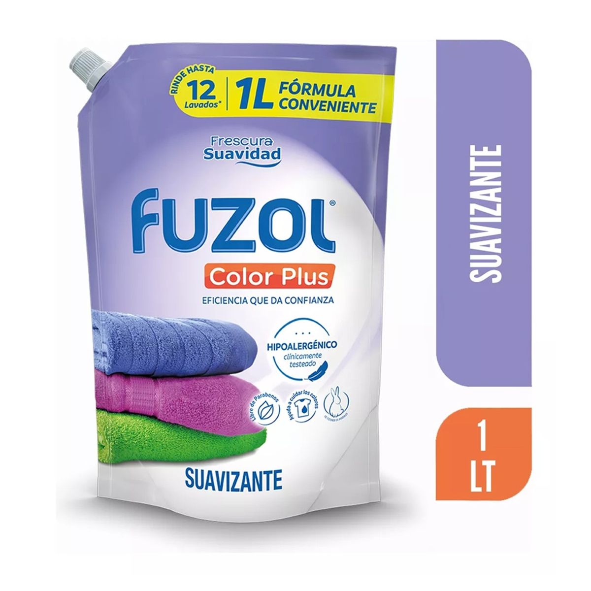 GENERICO - X5 Suavizante Fuzol Color Plus 1litro Frescura Suavidad