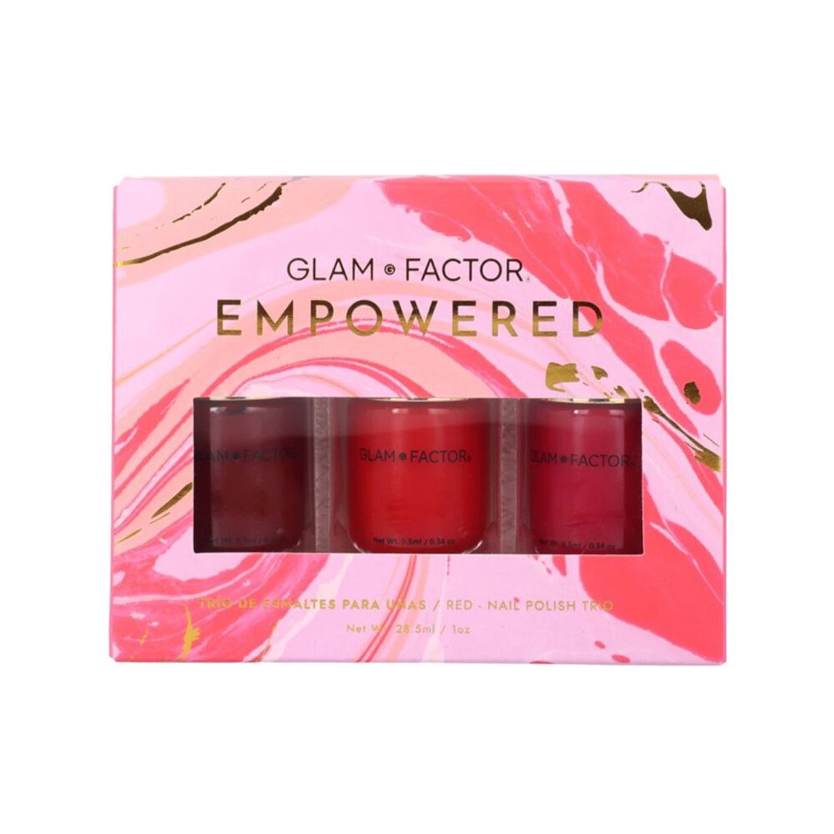 GLAM FACTOR - Set de Esmaltes De Uñas Tradicionales Empowered