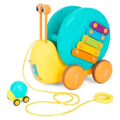 GENERICO - Caracol De Arrastre Bebes Xilófono Y Engranes Azul