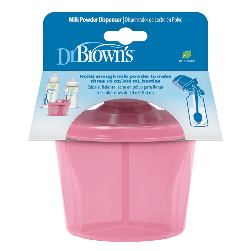 DR BROWN'S - Dispensador Dosificador De Leche En Polvo Dr Brown´s Rosa
