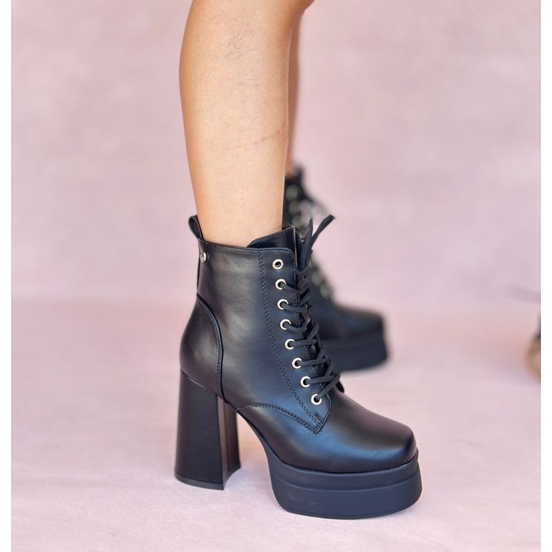 SNOOPY - Botin Mujer Taco Alto con Plataforma M381