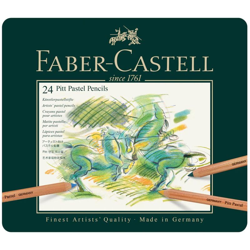 FABER-CASTELL - Estuche 24 Lápices Faber-Castell Pitt Pastel