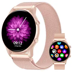 GENERICO - Reloj Inteligente Mujer Sunset Gold smartwatch compatible iOSAndroid.