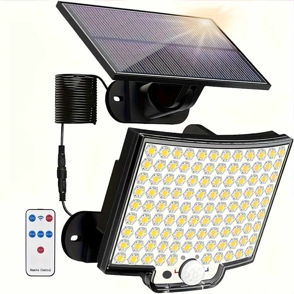 GENERICO - Lampara Led Solar Con Sensor De Movimiento