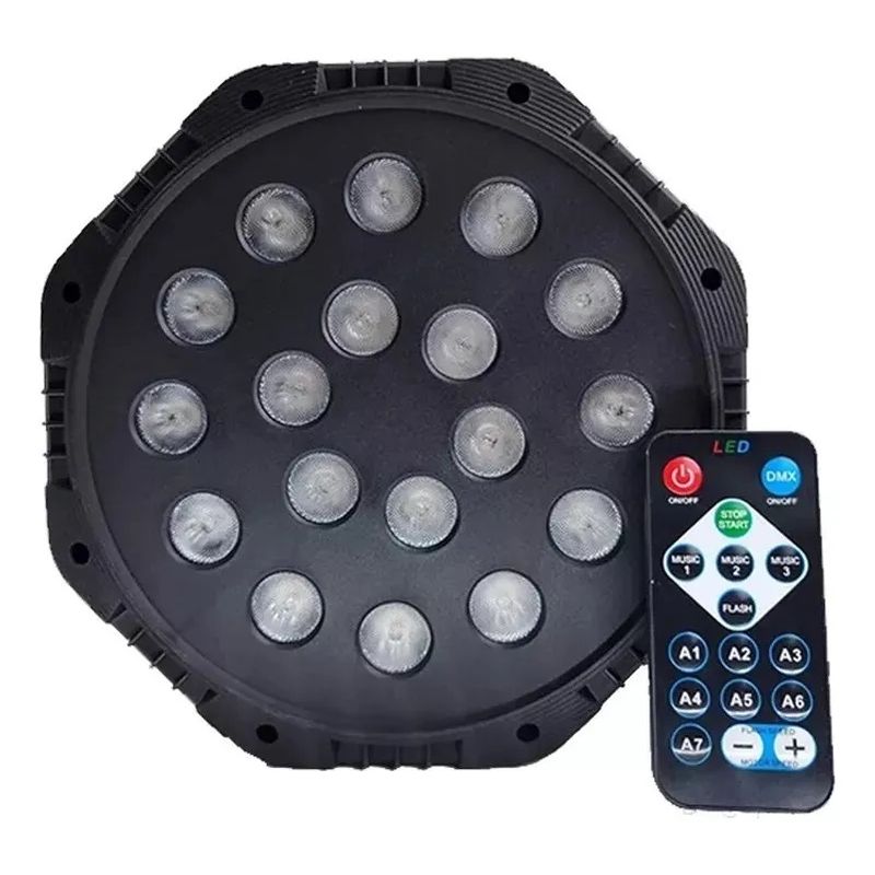 GENERICO - Proyector Led Rgb Soquete E27 Luces Luz Fiesta 18 Leds