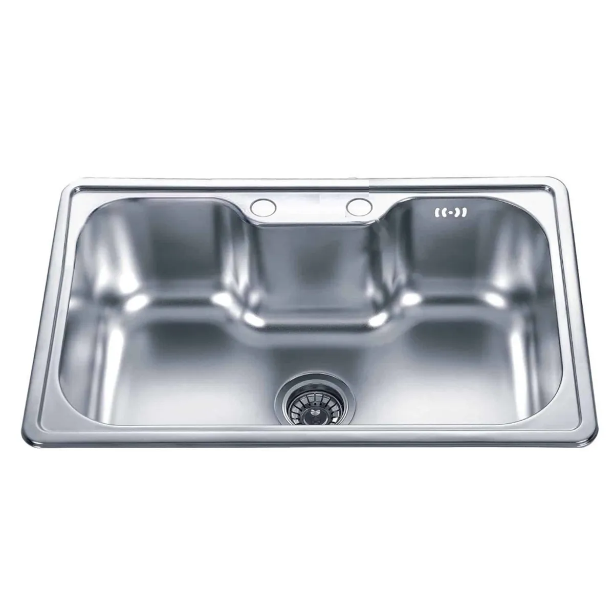 OEM - LAVAPLATOS DEKORA 50X40 CM ESTILO RIÑON COLOR PLATA