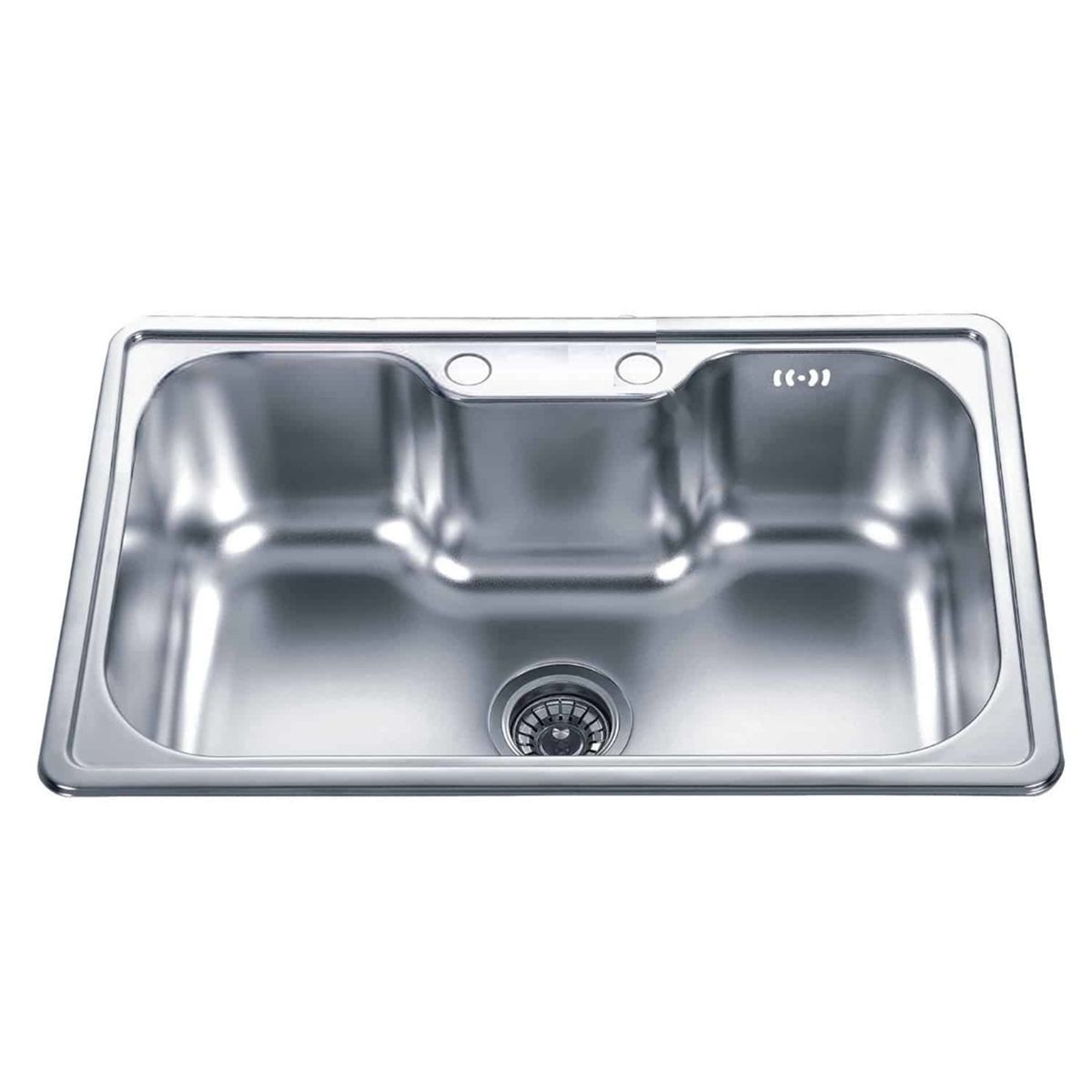 OEM - LAVAPLATOS DEKORA 50X40 CM ESTILO RIÑON COLOR PLATA