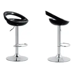 ARTIHOGAR - Pack Sillas Bar Río Ferrari Piso Taburete Negras
