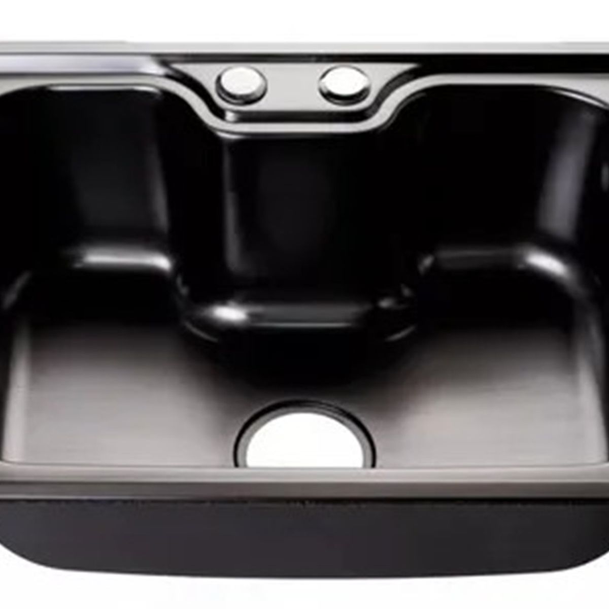 OEM - LAVAPLATOS DEKORA 50X40 CM ESTILO RIÑON COLOR NEGRO