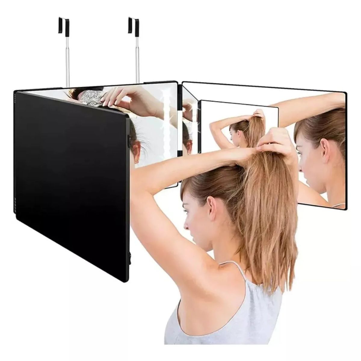 MOVI - Espejo Triple para Barbería o Maquillaje 3 Caras