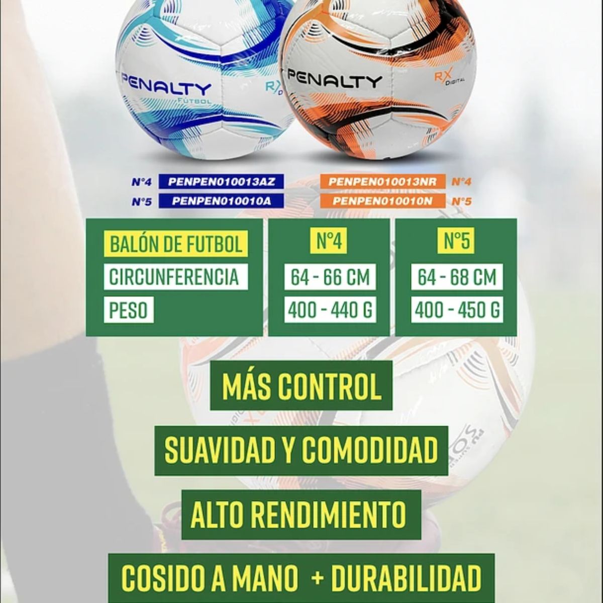 PENALTY - Pelota Futbol Balon N°5 Penalty Rx Digital Oficial Entrenamiento