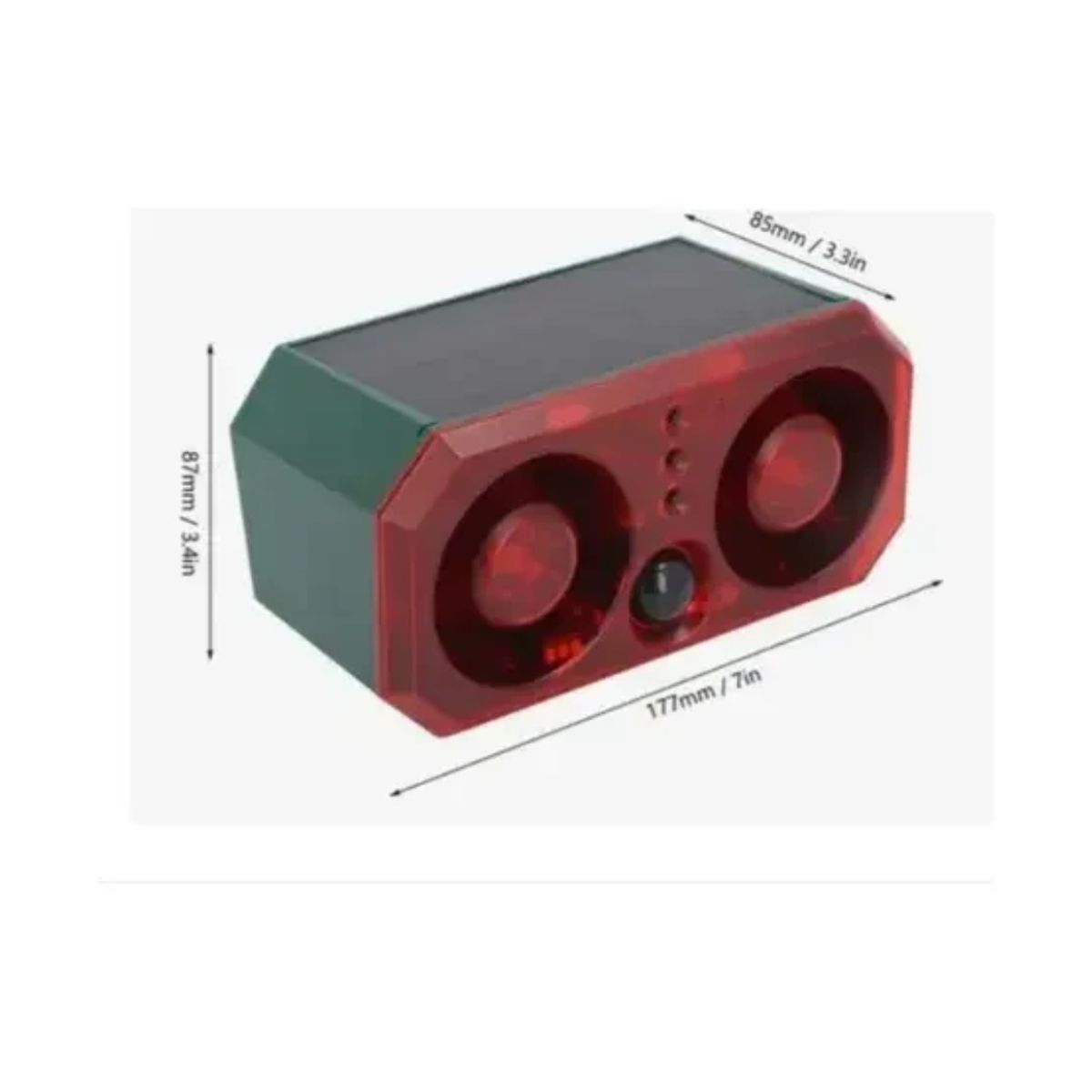 GENERICO - Alarma Solar Con Luz Y Sensor De Movimiento + Control.