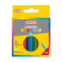 ARTEL - Lapices de Colores Cortos 12 Colores
