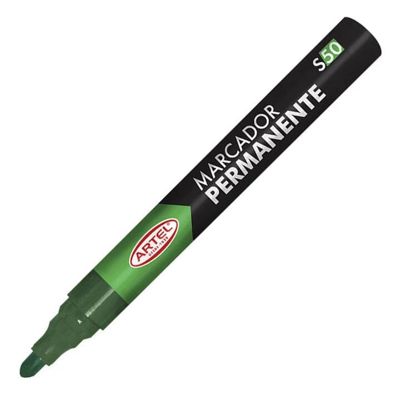 ARTEL - Marcador Permanente Punta Redonda Color Verde 50 Artel