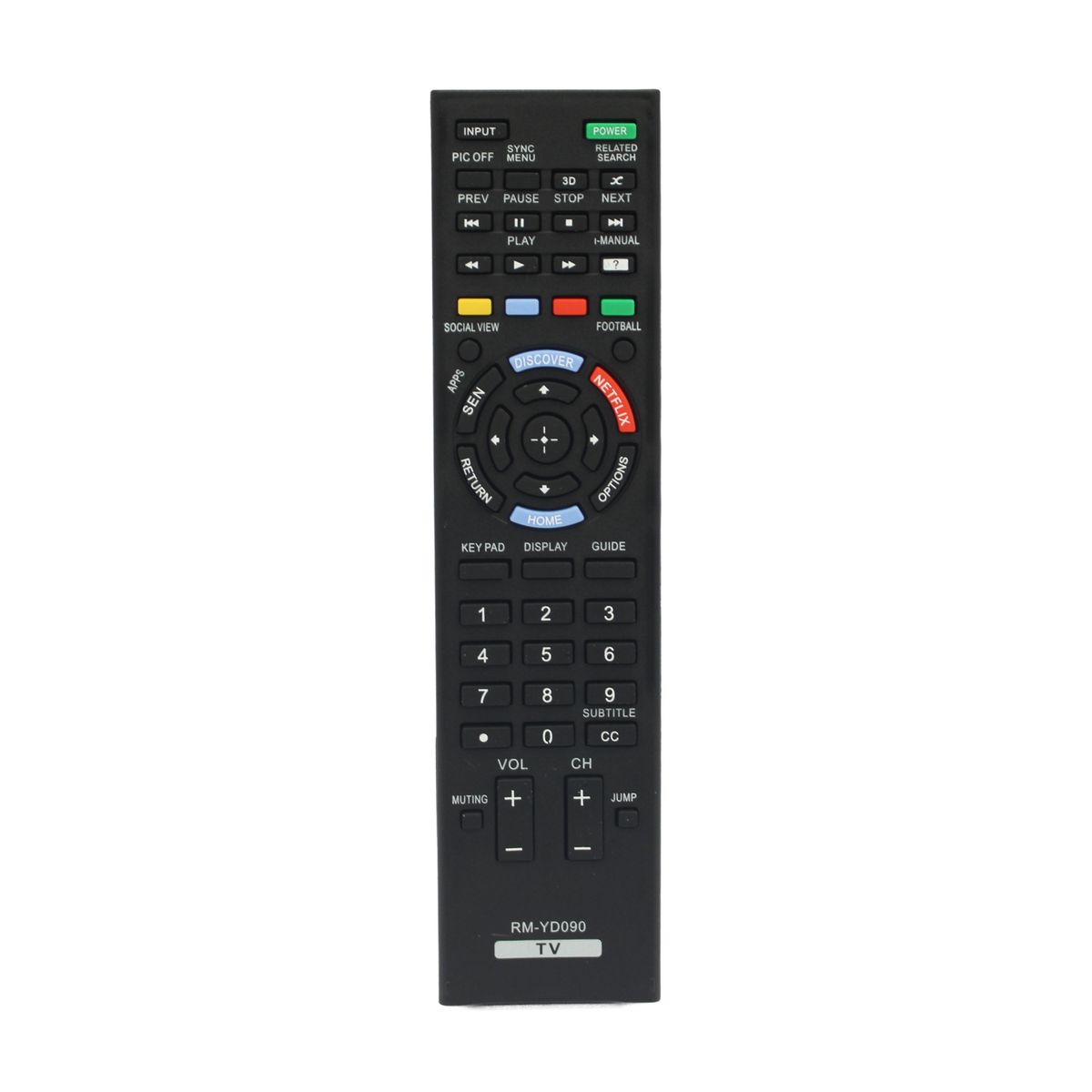 TECNOLAB - CONTROL REMOTO  COMPATIBLE  CON SONY SMART TV