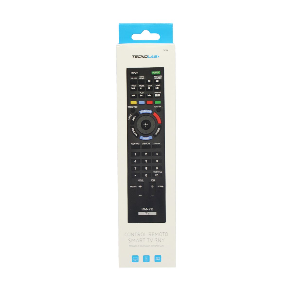 TECNOLAB - CONTROL REMOTO  COMPATIBLE  CON SONY SMART TV