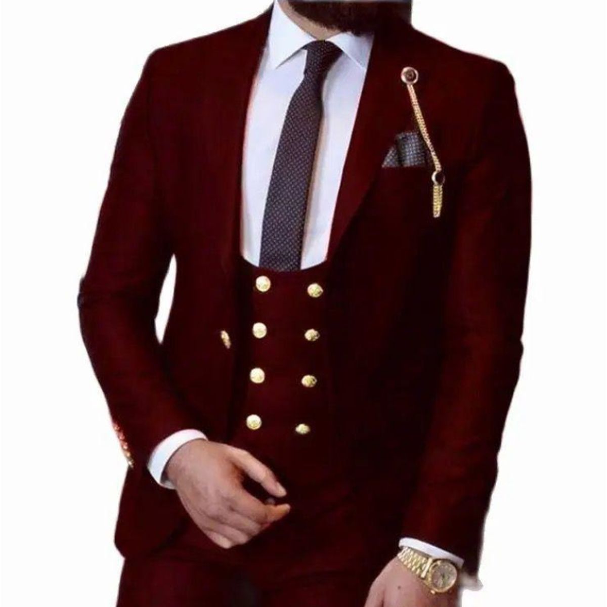 XPRESS RECHARGE - Esmoquin de boda Ajustado Traje de Novio Formales