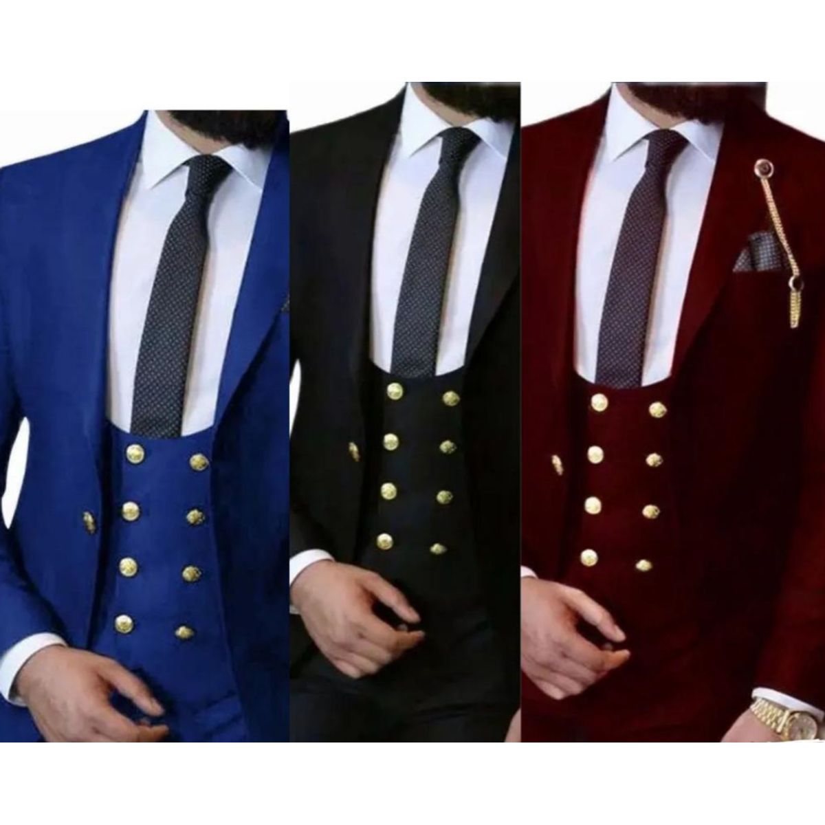 XPRESS RECHARGE - Esmoquin de boda Ajustado Traje de Novio Formales