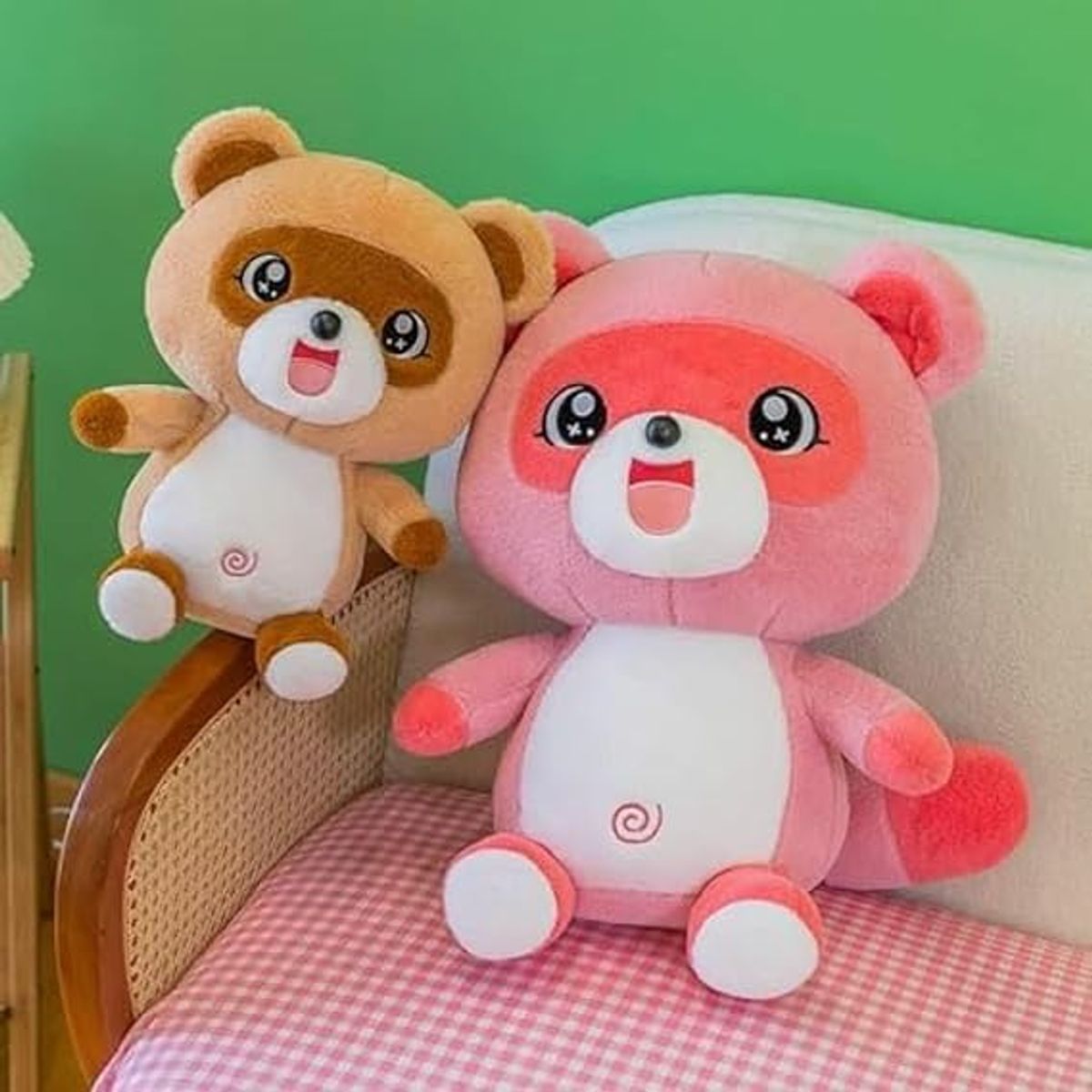 TOPSOC - Peluche Bebe Mapache 50 cm