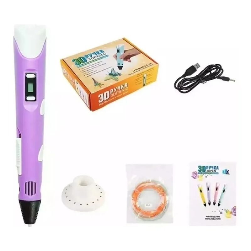 GENERICO - Bolígrafo De Dibujo Impresora 3d Para Niños COLOR MORADO