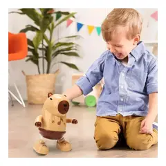 GENERICO - Capibara Robot Bailarín A Pila Con Sonido Juego Capibara Marrón Claro