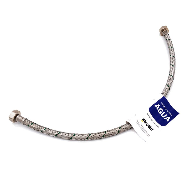 STRETTO - Flexible para Agua Metálico Hi-Hi 1/2 55cm.