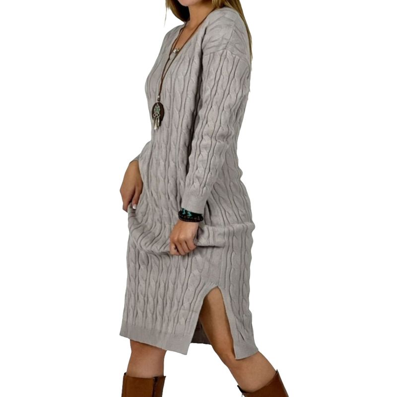 ARRAKASTA - Vestido de lana spandex.-