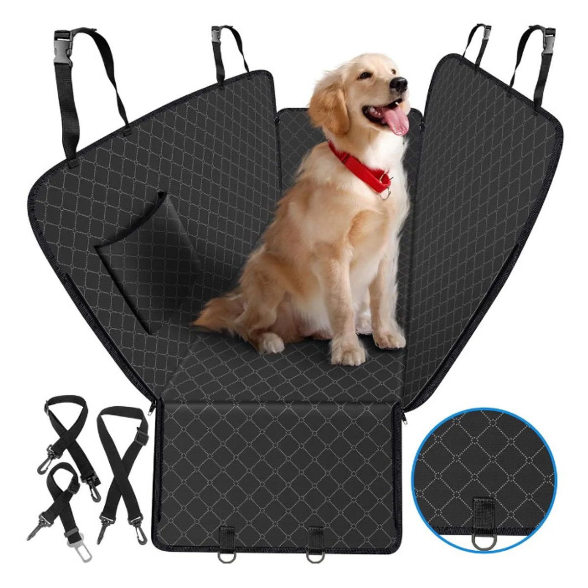 GENERICO - Funda Protector Asiento Mascotas Viajar Con Perros Y Gatos.