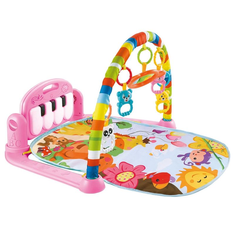GENERICO - Alfombra Musical Con Piano Set Estimulación Para Bebe Rosa