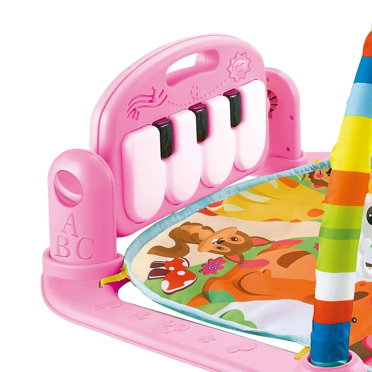GENERICO - Alfombra Musical Con Piano Set Estimulación Para Bebe Rosa