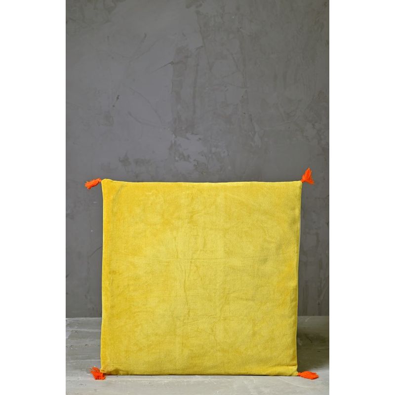 DECOMUEBLES - Cojin la Hera 50 * 50 Amarillo - Beige.
