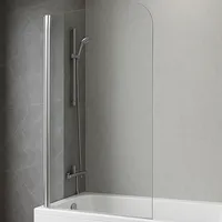 Mampara Abatible para Tina Curva 90x140 Transparente