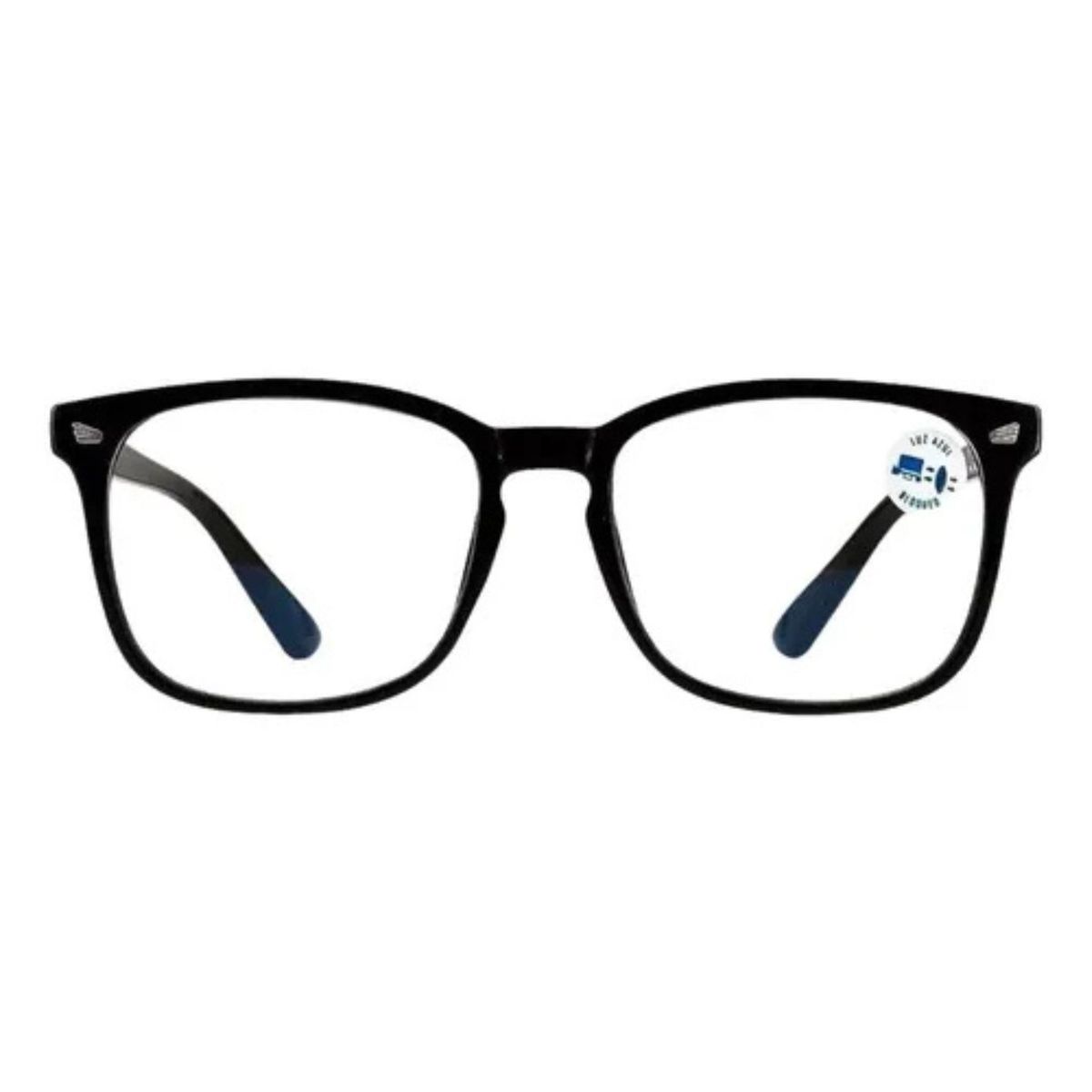 LIKE SHOP - Lentes Anti Luz Azul Anteojos Descanso Reflejo Pantallas-1 Negro