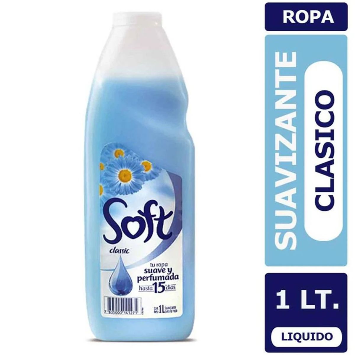 GENERICO - Suavizante Soft Clásico Liquido 1l Ropa Suave Perfumada