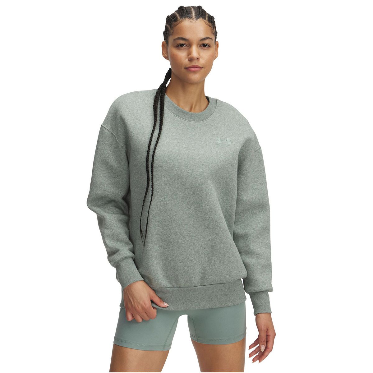 UNDER ARMOUR - Polerón Mujer Icon Fleece Oversized Verde UNDER ARMOUR