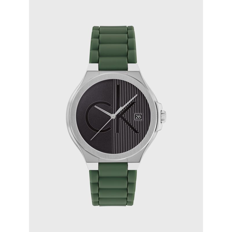 CALVIN KLEIN - Reloj Textured Monogram Verde Calvin Klein