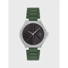 CALVIN KLEIN - Reloj Textured Monogram Verde