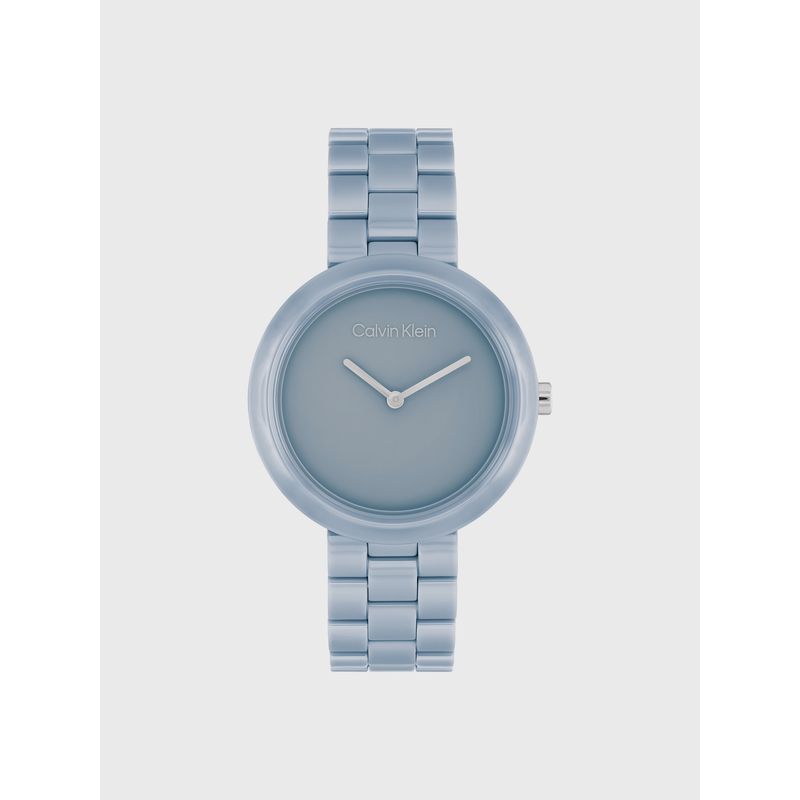 CALVIN KLEIN - Reloj Monochromatic Ceramic Celeste Calvin Klein